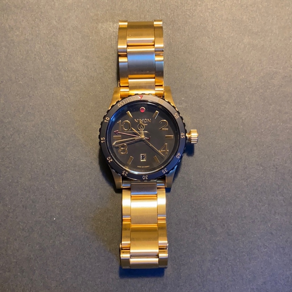 Gold Nixon Diplomat Watch
